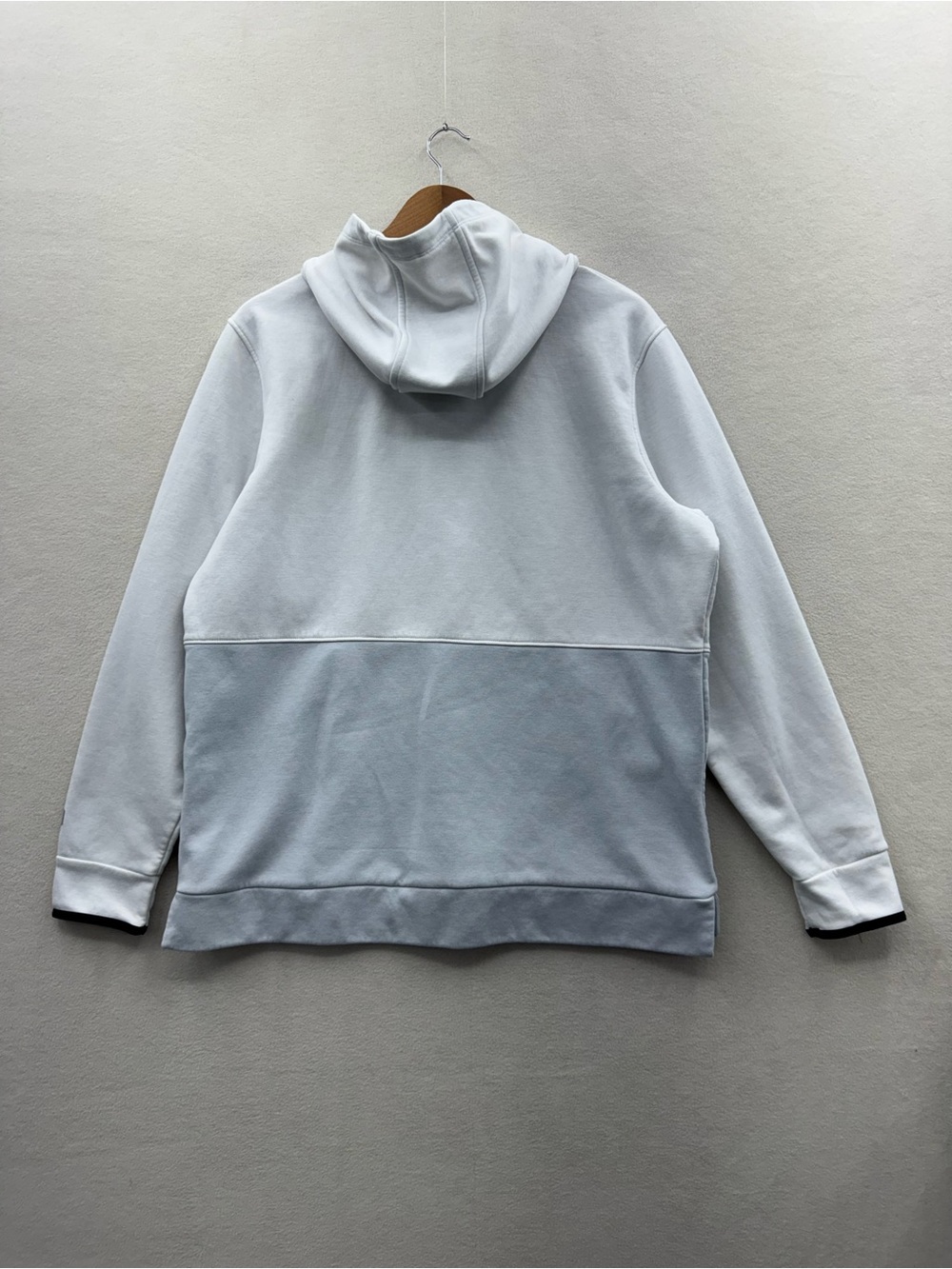 Under Armour Men’s XL Celliant Cotton Fleece Hoodie White Grey - Picture 2 of 8